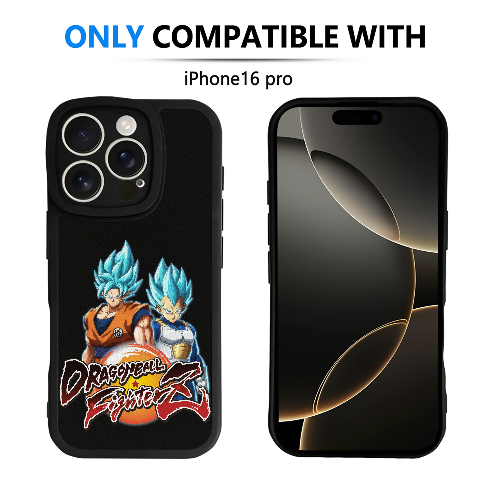 （画像用） ドラゴンボール DRAGON BALL 【iPhone 16シリーズ対応】シリコンスマホケース（レザー調） 材質：シリコン